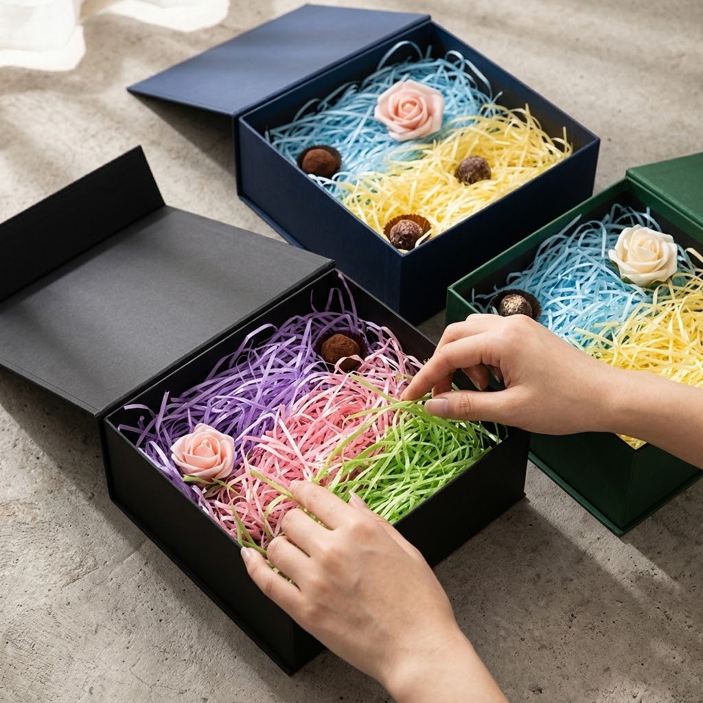 Natural Raffia Gift Box Filler