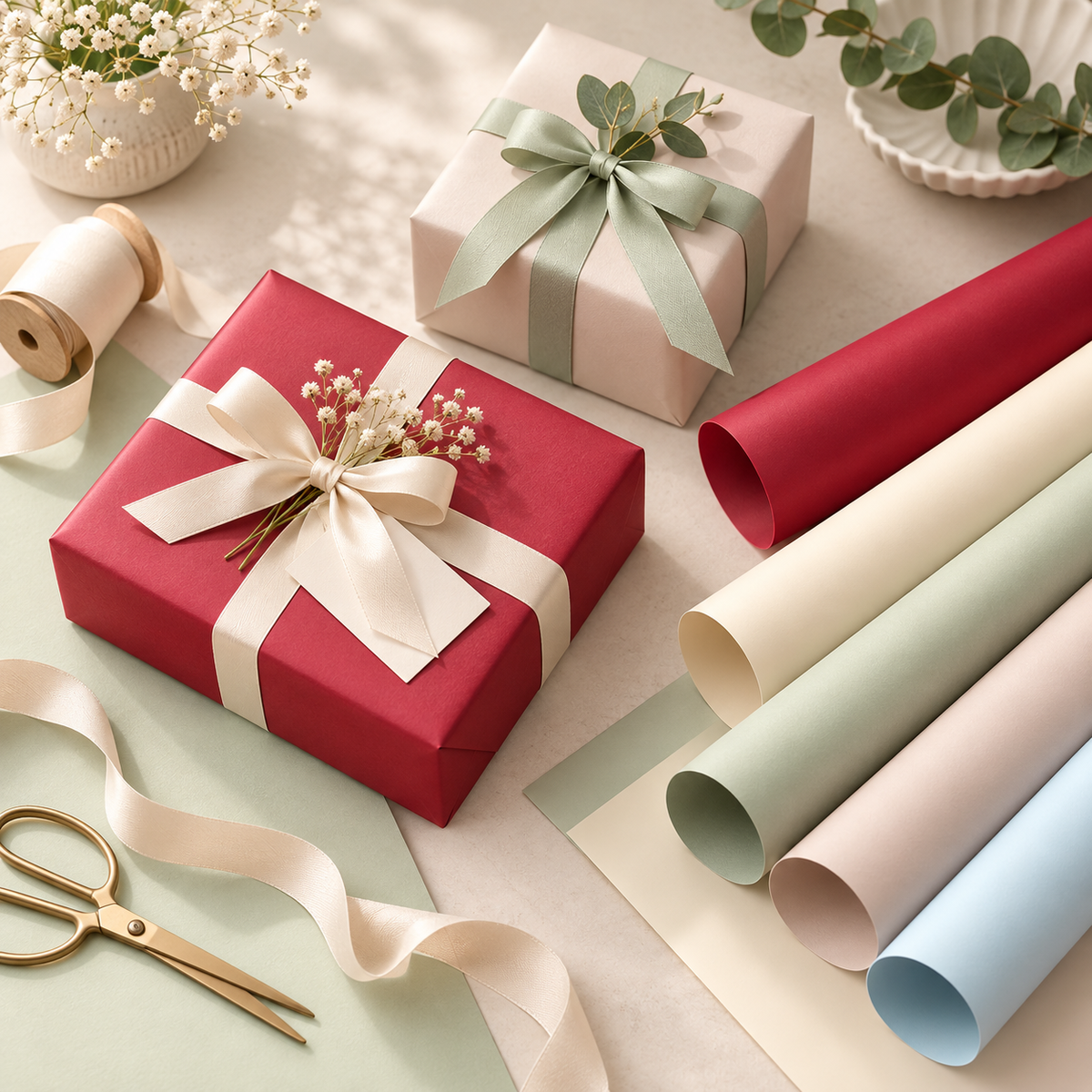 Solid Color Gift Wrapping Paper